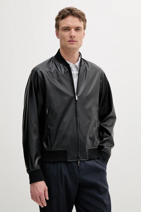 Armani Exchange geacă culoarea negru, de tranzitie, XM001241 AF14863