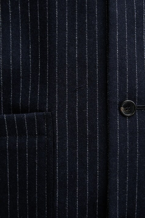 Вовняна куртка A.P.C. veste kerlouan doublee — SS25-KUM04O, темно-синій — фото 6