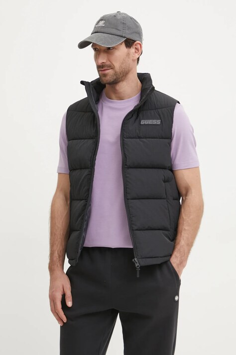 Безрукавка Guess ROHAN мужская цвет чёрный зимняя Z5RL00 WGTN0