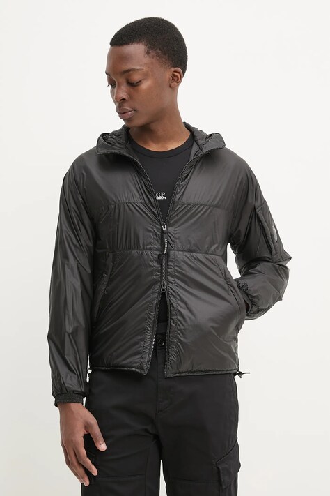 C.P. Company geaca culoarea negru, de tranzitie, 18CMOW033A006099U