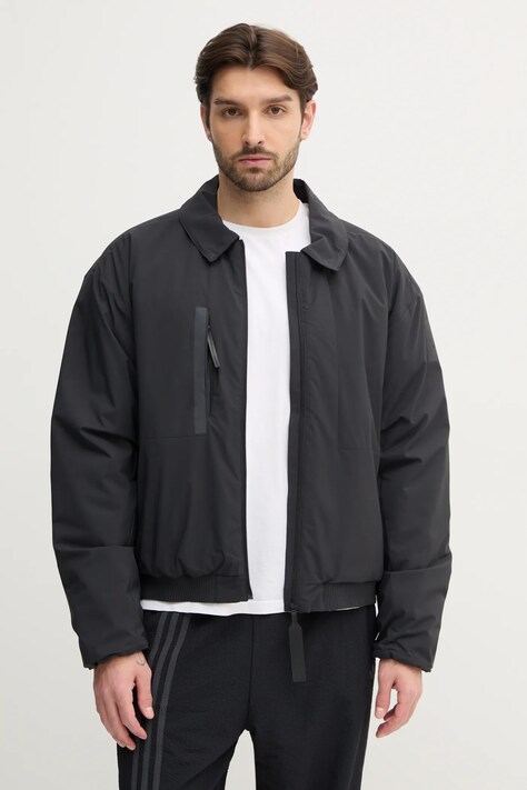 Μπουφάν adidas MYSHELTER χρώμα: μαύρο, JD6663