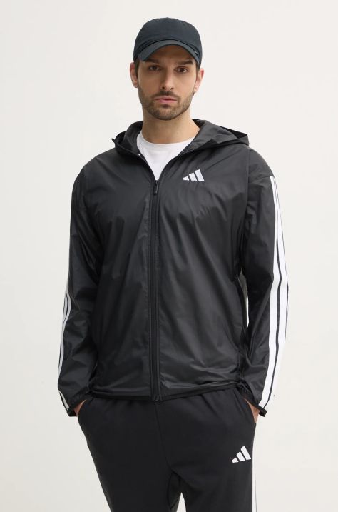 Куртка adidas Essentials мужская цвет чёрный переходная oversize JE6325