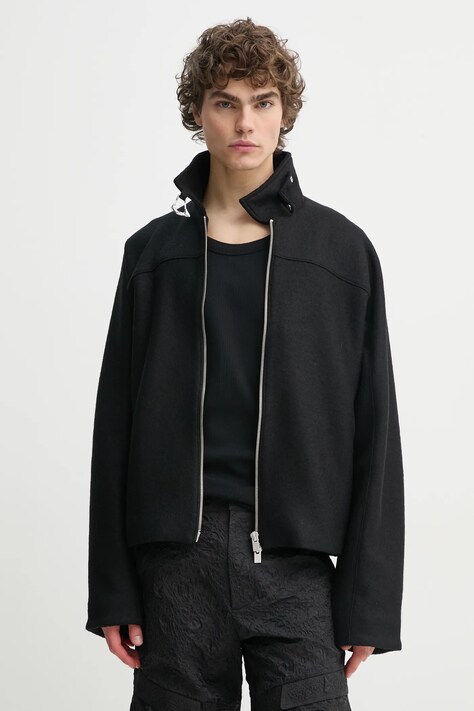 Heliot Emil wool jacket black color PRESS25_M_02_146_BLK01