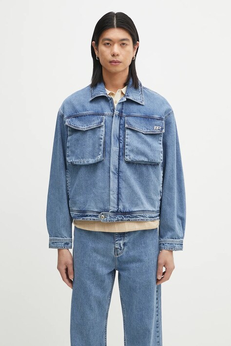 Filling Pieces cotton jacket blue color 78620769975