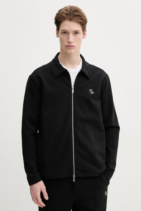 Filling Pieces bluză bărbați, culoarea negru, uni, 78633979920
