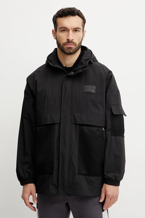 Куртка EA7 Emporio Armani цвет чёрный переходная AF13154.7M000320