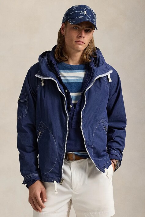 Jakna Polo Ralph Lauren ALDRCH HD za muškarce, boja: tamno plava, za prijelazno razdoblje, 710923283