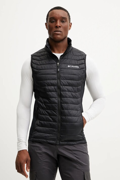 Columbia vestă sport Powder Pass culoarea negru, de tranzitie, 2126111