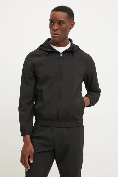 Calvin Klein Performance jacheta de antrenament culoarea negru, de tranzitie, LVGMS5O525