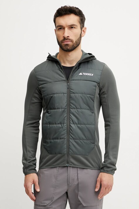 adidas TERREX geacă sport Multi Hybrid culoarea verde, de tranzitie, JD8400