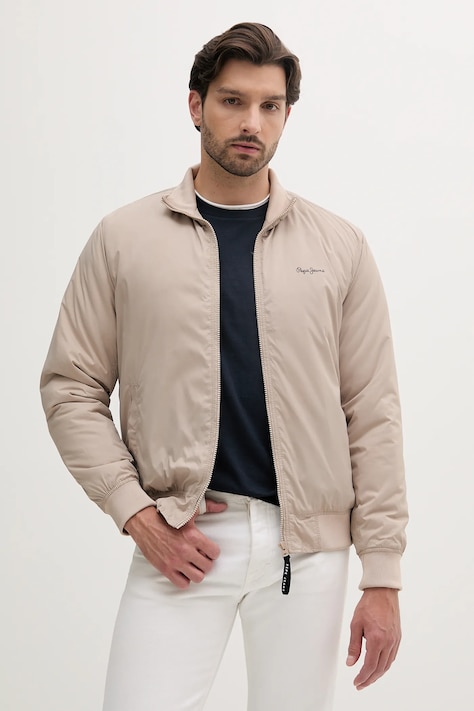 Bunda Pepe Jeans MUSTREL tmavomodrá barva, přechodná, PM403108