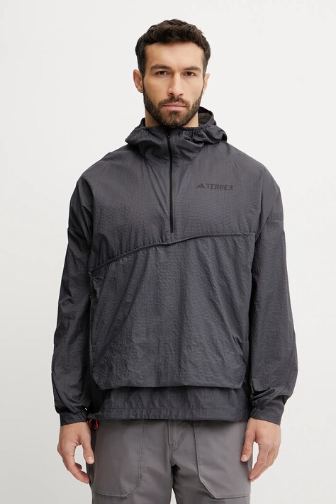 Куртка outdoor adidas TERREX Xploric колір сірий JD8427