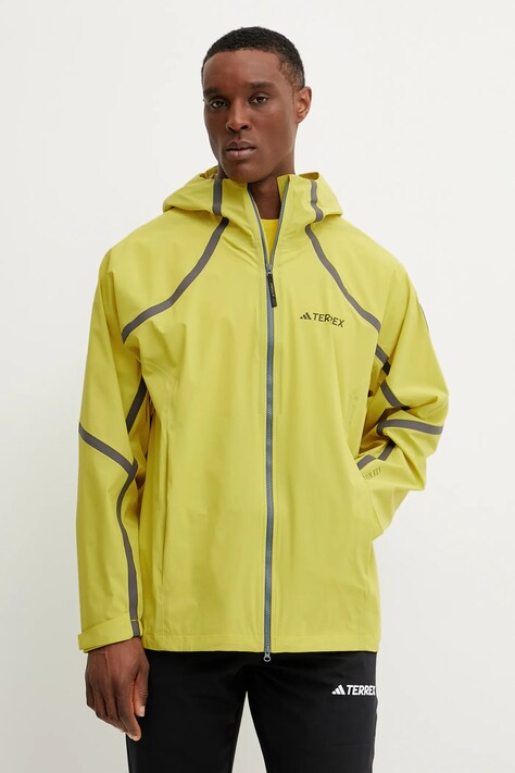 Дождевик adidas TERREX x National Geographic мужская цвет жёлтый JD5834