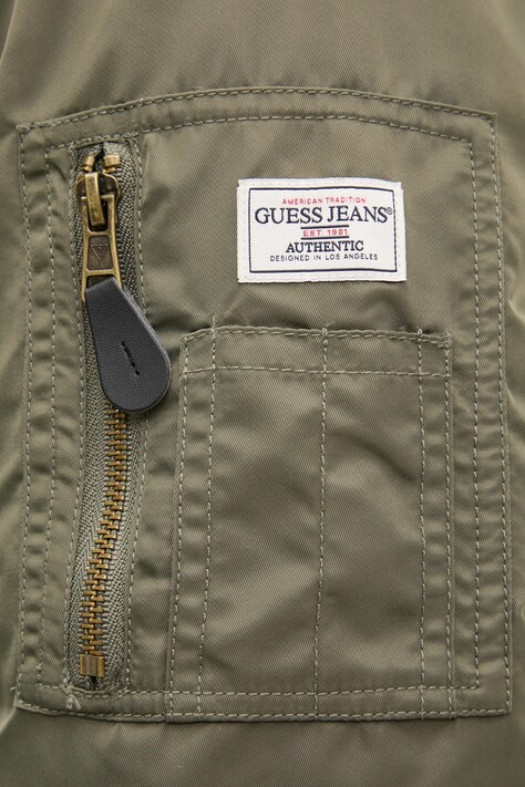 Куртка-бомбер Guess Jeans — SS25-KUM0BT, зелений — фото 5