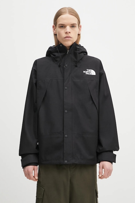 The North Face geaca Dryvent Mono Mountain culoarea negru, de tranzitie, oversize, NF0A88XFJK31
