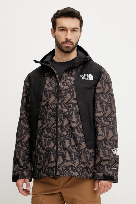 The North Face geaca TNF X NSE culoarea maro, de tranzitie, oversize, NF0A8C6ZAC91