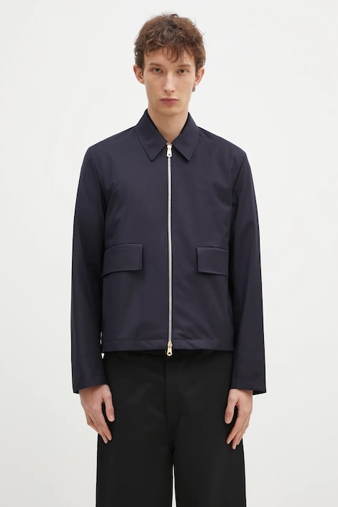 Paul Smith geaca de lana culoarea albastru marin, de tranzitie, M1R-031Z-N00041