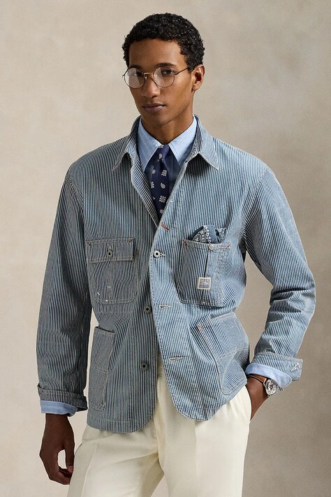 Polo Ralph Lauren kurtka bawełniana Unlined Field Jacket kolor niebieski przejściowa 710963232