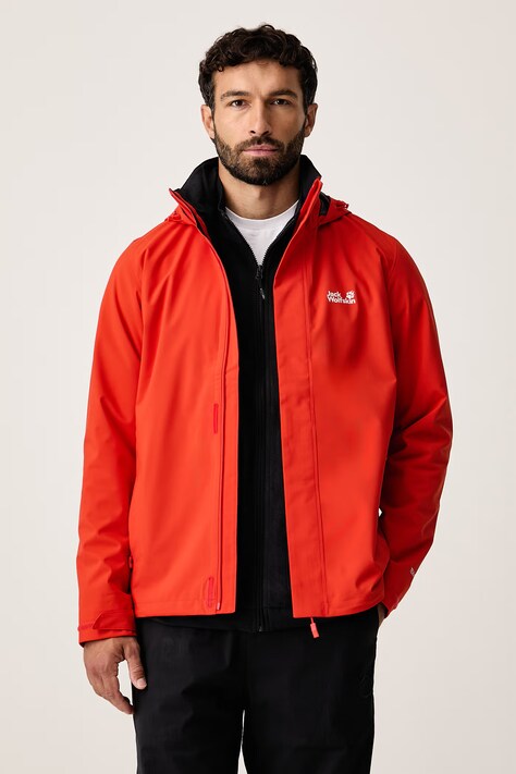 Jack Wolfskin Непромокаемо яке Trailtime 2L червено A63903