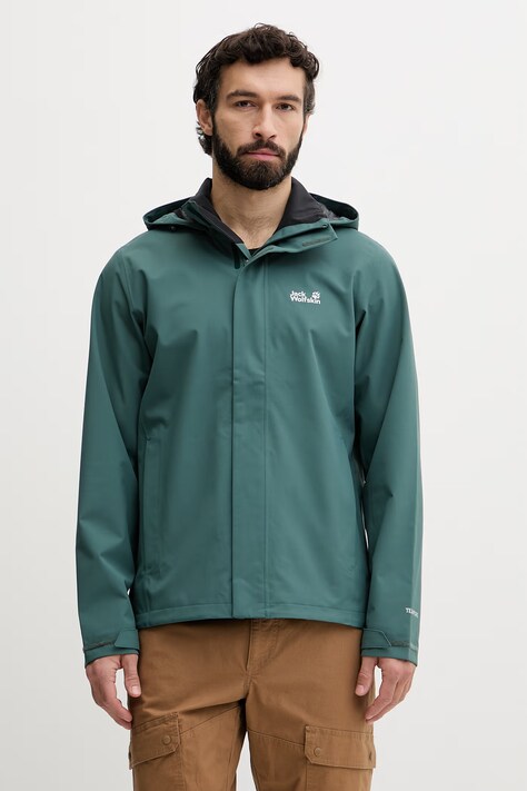 Jack Wolfskin kurtka przeciwdeszczowa Trailtime 2L zielona A63903