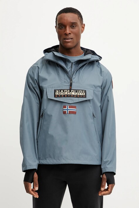 Μπουφάν Napapijri Rainforest χρώμα: μπλε, NP0A4ILWG1Y1