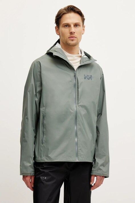 Helly Hansen kurtka przeciwdeszczowa LOKE TERRA męska kolor zielony 63365