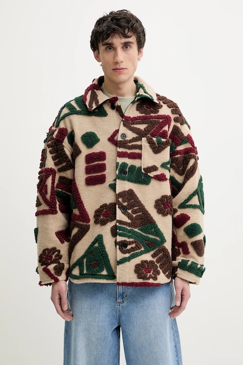 Desigual gyapjú keverék dzseki QUEBEC bézs, átmeneti, 25SMEW02