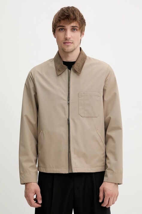 Samsoe Samsoe geacă SAROBIN culoarea verde, de tranzitie, M25100022