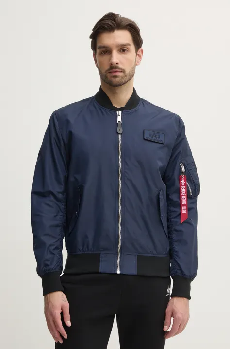 Alpha Industries kurtka bomber MA-1 TTC kolor granatowy przejściowa 126101