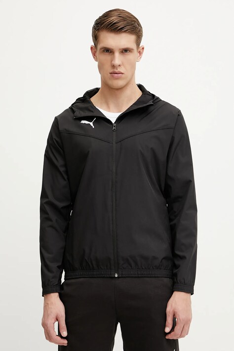 Puma jachetă de antrenament teamRISE culoarea negru, de tranzitie, 657396