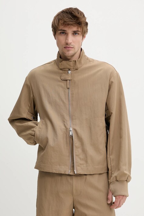 Won Hundred geacă culoarea maro, de tranzitie, oversize, 3527-13056
