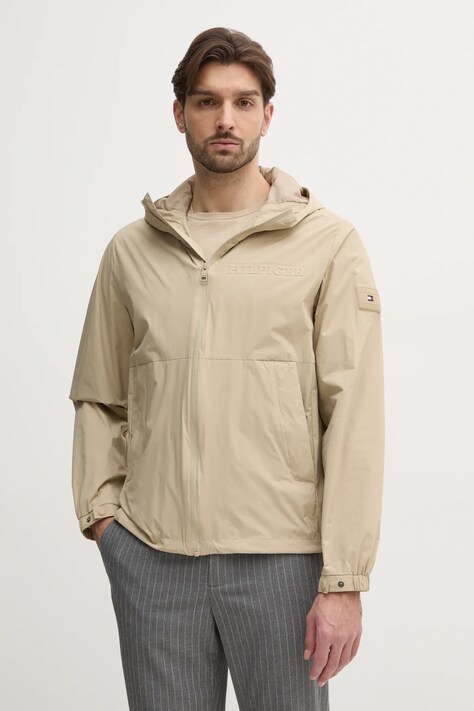 Куртка Tommy Hilfiger чоловіча колір бежевий перехідна MW0MW38905