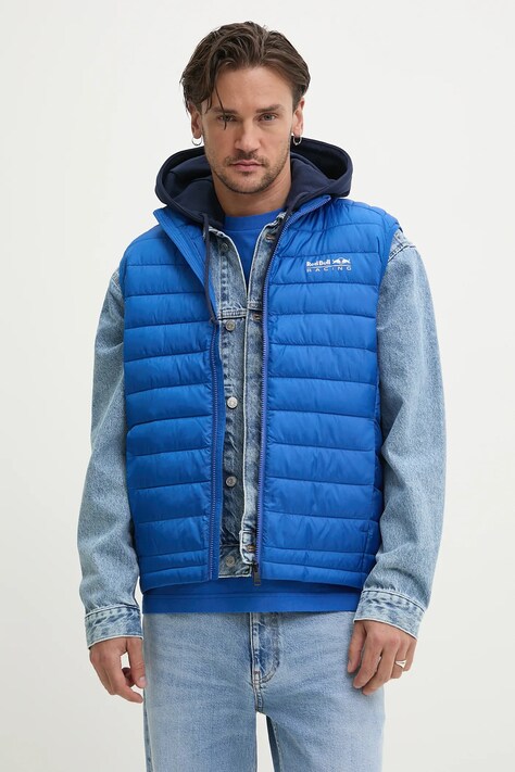 Red Bull Racing x Pepe Jeans vestă LIGHTWEIGHT GILET bărbați, culoarea violet, de tranziție, RM400013