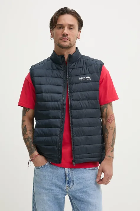 Red Bull Racing x Pepe Jeans vestă LIGHTWEIGHT GILET bărbați, culoarea bleumarin, de tranziție, RM400013