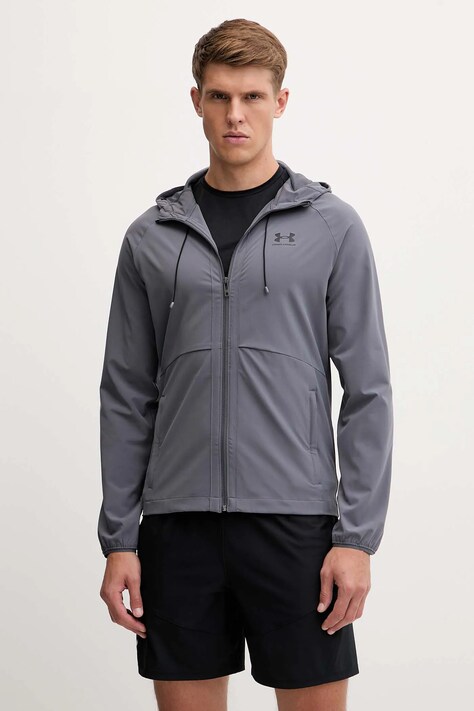 Under Armour wiatrówka Vibe kolor szary przejściowa 6003001