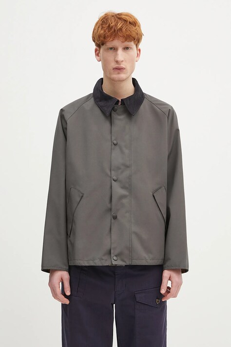 Двостороння куртка Barbour Barbour OS Reversible Transporter Casual колір сірий перехідна MCA0963