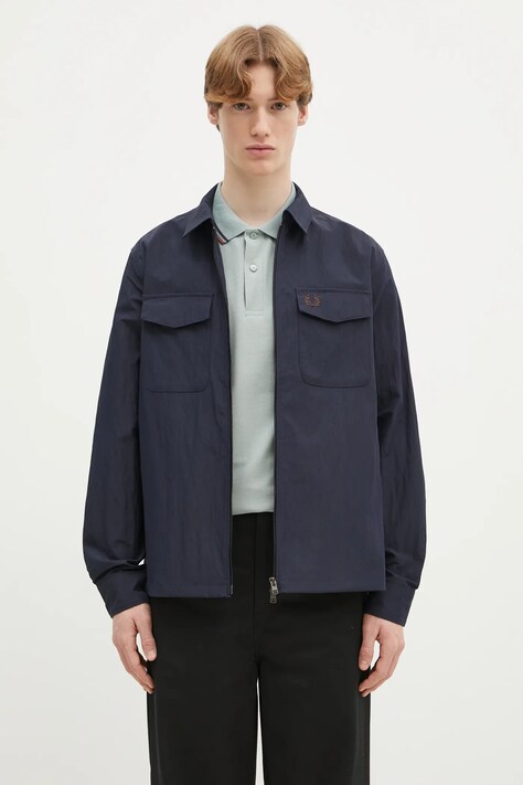 Fred Perry jacket navy blue color M5684.311
