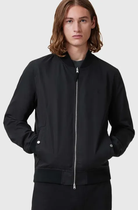 AllSaints kurtka bomber REV kolor czarny przejściowa M085OB