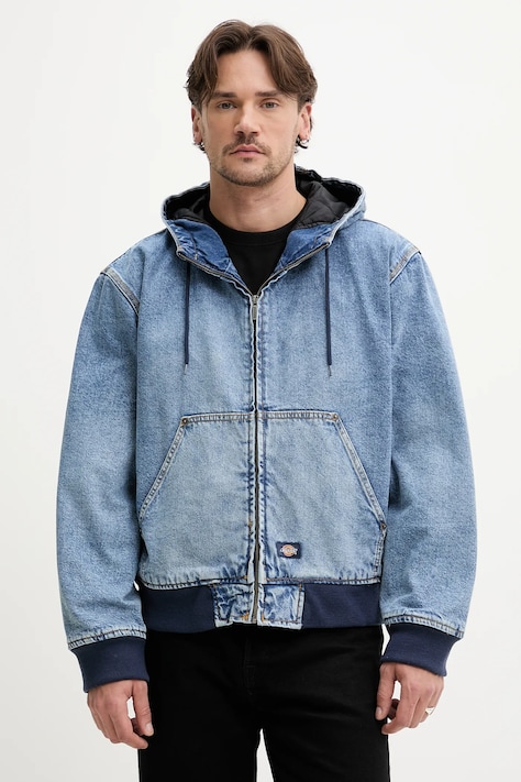 Dickies kurtka jeansowa kolor granatowy przejściowa DK0A4ZAPK211