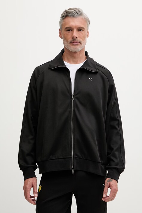 Puma bluza rozpinana męska z bawełną T7 Track Jacket czarna 629936