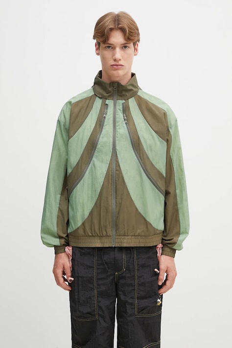 Puma kurtka PUMA x KIDSUPER Windbreaker kolor zielony przejściowa 629509