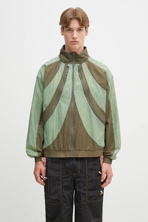 Puma jacket PUMA x KIDSUPER Windbreaker green color 629509