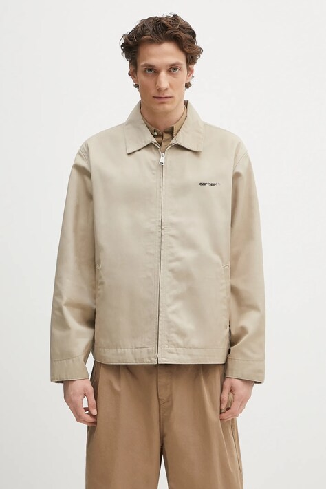 Куртка Carhartt WIP Module Script Jacket колір бежевий перехідна I032977.AW02