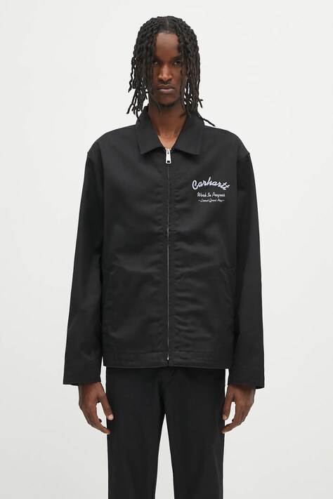 Carhartt WIP geacă Racer Module Jacket culoarea negru, de tranzitie, I034517.2WL01