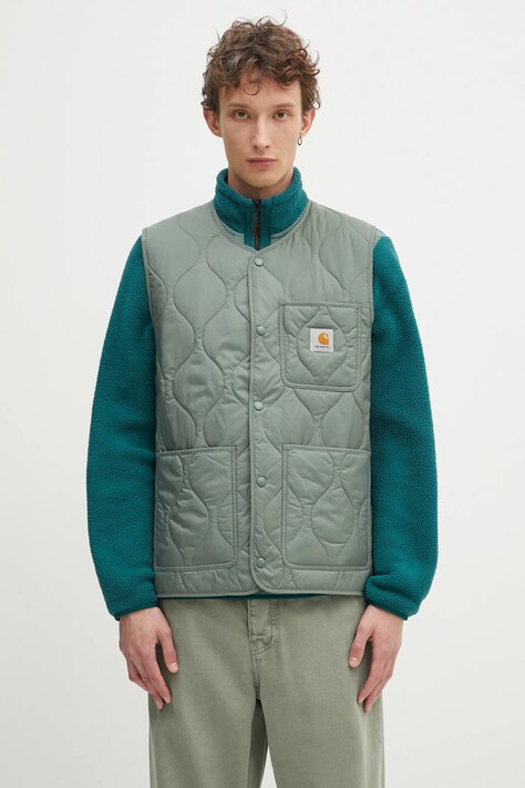 Carhartt WIP vest Skyton Vest green color I032989.1YFXX