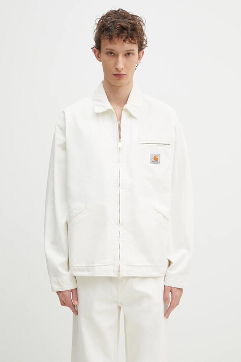 Бавовняна куртка Carhartt WIP OG Detroit Jacket колір бежевий перехідна I035280.0DJ3K