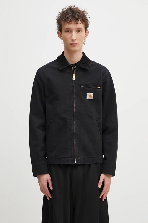 Traper jakna Carhartt WIP Detroit Jacket boja: crna, za prijelazno razdoblje, I034819.00E4O