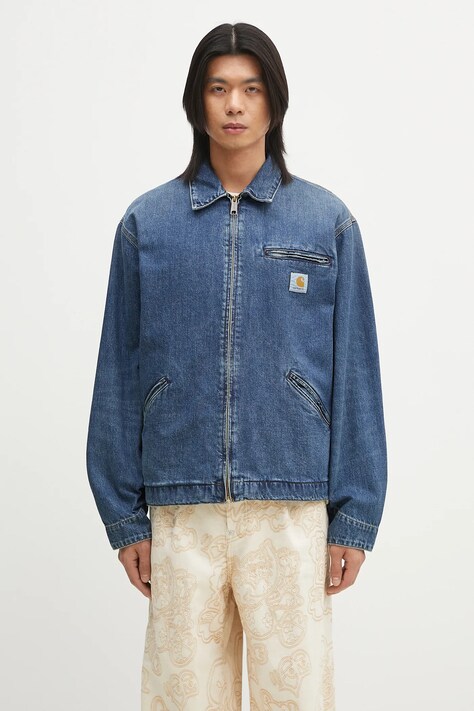 Bunda Carhartt WIP OG Detroit Jacket modrá barva, přechodná, I034870.014L