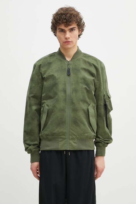 Alpha Industries geacă bomber L-2B Laser Cut Flight Jacket II culoarea verde, de tranzitie, oversize, 756120.01