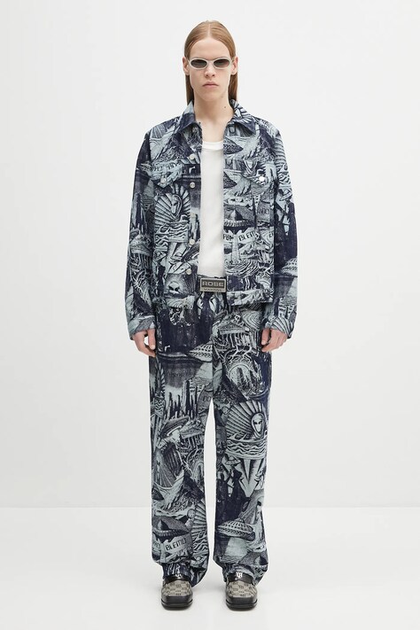 Бавовняна куртка No Problemo Apocalypse Jacquard Trucker Jacket — фото 6
